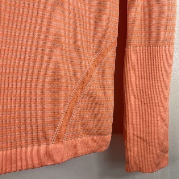 Lululemon Size 6 Swiftly Tech Long Sleeve Top Regular‎ Length Orange - Picture 12 of 13